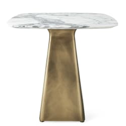 Equilateral - Side Table - Marble/Brass