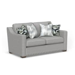 Milo - Fabric Loveseat With Nailhead Trim