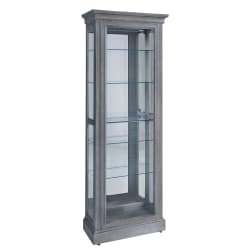 Pulaski Accents - Side Entry Curio Cabinet - Gray