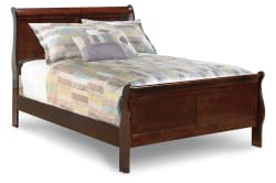 Alisdair - Full Sleigh Bed - Dark Brown