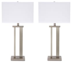 Aniela - Silver Finish - Metal Table Lamp (Set of 2)