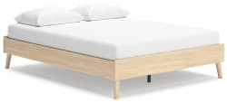 Cabinella - Queen Platform Bed - Tan