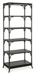 Retreat - Pole Rattan Bookcase - Black