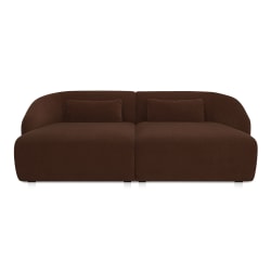 Amelia - Double Chaise Modular Sectional - Chestnut