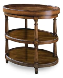 Home Accent - Oval Accent Table - Light Brown