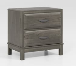 Mazing - Two Drawer Night Stand - Gray