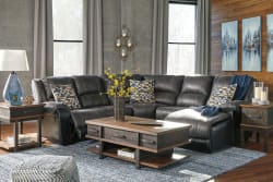 Nantahala - Slate - Right Arm Facing Corner Chaise 4 Pc Sectional