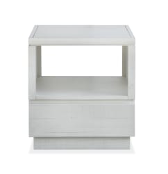 Claudette End Table - Alabaster