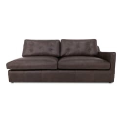 Thurlow - Leather Right Arm Facing Sofa - Espresso Brown