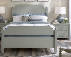 Pure Maple - King Poster Bed - Sage