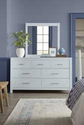Tide & Timber - 7-Drawer Dresser - Blue Maple