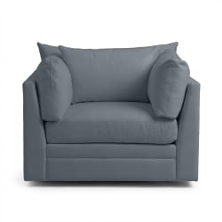 Audrey - Swivel Chair - Mystic Blue