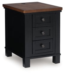 Wildenauer - Chair Side End Table - Brown / Black