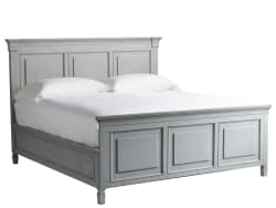 Summer Hill - Queen Panel Bed - French Gray