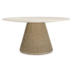 Cardoso - Indoor-Outdoor Dining Table - Brown / White / Woodtone