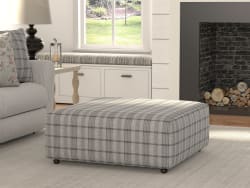Chappy - Castered Cocktail Ottoman - Smoke