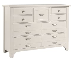 Bungalow - 9-Drawer Master Dresser - Lattice / Soft White