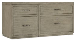 Linville Falls - 60" Credenza With File And Lateral File - Gray