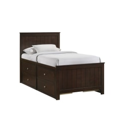 Sami - Twin Captains Bed - Espresso