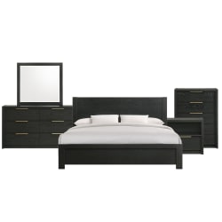 South Bend - King 5 Piece Bedroom Set - Black