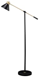 Garville - Black / Gold Finish - Metal Floor Lamp