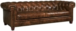 Chester - Stationary Sofa - Dark Brown