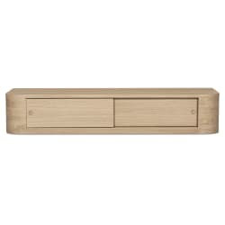 Round - Off Floating Console Table - Natural