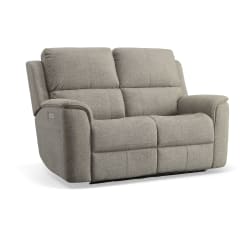 Henry - Power Reclining Loveseat With Power Headrests & Lumbar - Fog