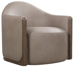 CC - Cora Swivel Chair - Gray / Brown