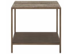 Montclair - Brindle End Table - Light Brown / Dark Brown