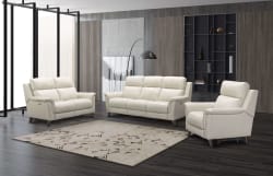 Kester - Loveseat With Power Recline And Power Headrests - Cream
