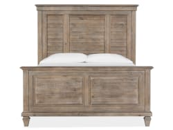 Lancaster - Complete Queen Shutter Panel Bed - Dovetail Gray