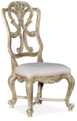 Castella - Wood Back Side Chair - Beige / Light Brown