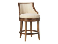 Ocean Club - Cabana Swivel Counter Stool - Dark Brown