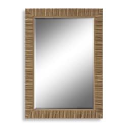 Textured Wrap Mirror - Natural