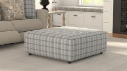 Chappy - Castered Cocktail Ottoman - Chambray