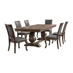 Gramercy - 7 Piece Dining Set (Table And Six Chairs) - Dark Brown