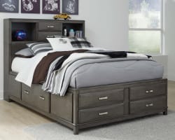 Caitbrook california king storage bed with 8 shop drawers