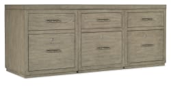 Linville Falls - 72" Credenza With Three Files - Gray