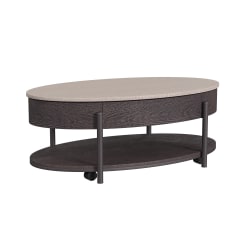 Nica - 2 Piece Occasional Table Set (Coffee Table & End Table) - White And Brown