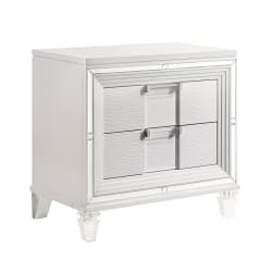 Twenty Nine - Nightstand With USB - White
