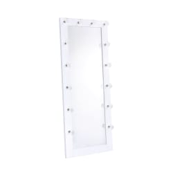 Lindy - Floor Mirror With Lights - White