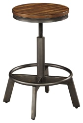 Torjin - Dark Brown - Swivel Stool (Set of 2)