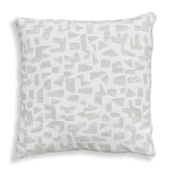 Scatter - Abstract Outdoor Pillow - Gray / White