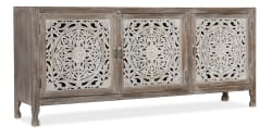 Home Accent - 80" Entertainment Console - Light Brown