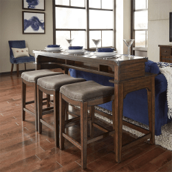 Aspen Skies - Console Bar Table - Brown