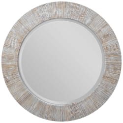 Repose - Round Mirror - Whitewash
