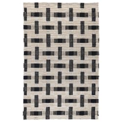 Preston - 5' x 8' Rug - Ivory/Black