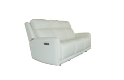 Alister - Power Gliding Sofa With Power Headrests & Lumbar - Porcelain