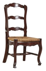 French - Ladderback Side Chair (Set of 2) - Dark Brown